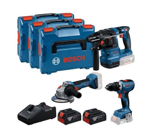 Combo 3 herramientas 18V GSR 18V-65 + GBH 18V-22 + GWS 18V-8