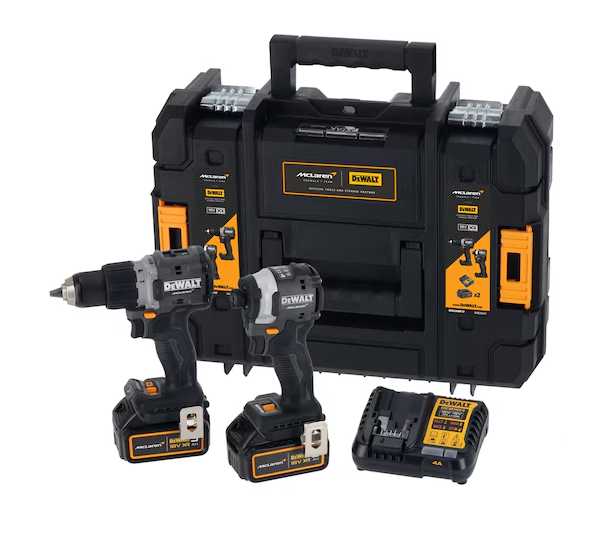 Kit McLaren 5Ah: Atornillador de impacto 1/4" + llave de impacto 1/2" XR 18V