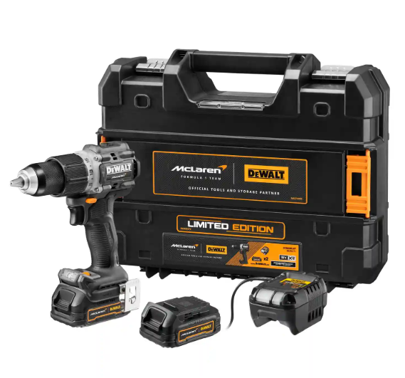 Kit McLaren 5Ah: Taladro percutor + atornillador de impacto XR 18V