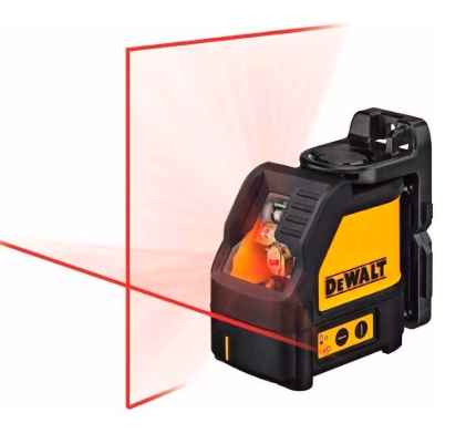 Nivel láser rojo de líneas en cruz