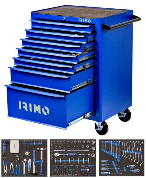 CARRO 26" 6 CAJONES CON 206 HERRAMIENTAS EN FOAM