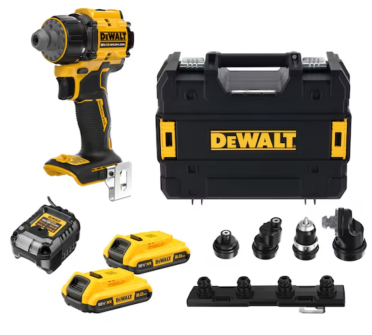 Taladro multi-cabezal 70Nm con 2 baterías 2Ah y 4 cabezales