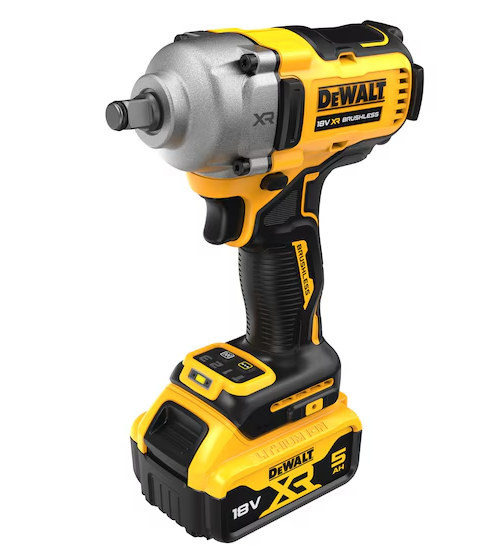 Llave impacto 1/2" 812Nm con 2 baterías 5Ah y maletín