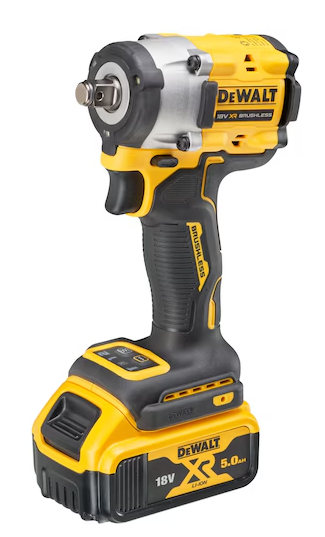 Llave impacto 1/2" 406Nm con 2 baterías 5Ah y maletín