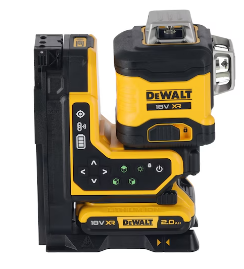 Nivel láser verde 3 líneas 360° con control remoto XR 18V