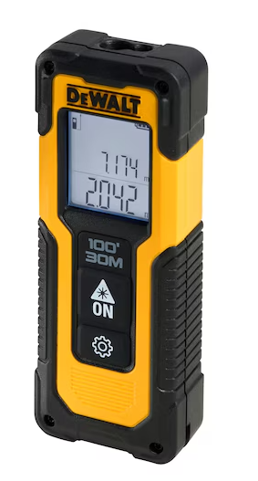 Medidor láser distancias 30m área volumen Pitágoras