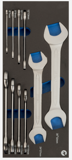 FOAM 10 LLAVES FIJAS 1/3 | 1 | 0 | visible | Foam Irimo con 10 llaves fijas combinadas.