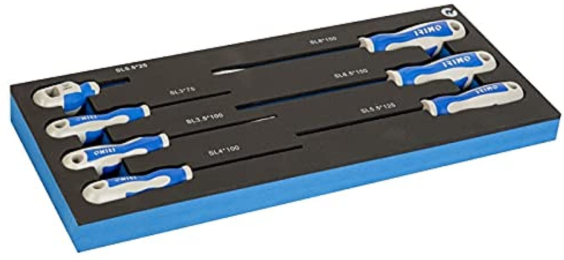 FOAM 7 DESTORNILLADORES PLANOS Y TORX 1/3