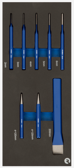 FOAM BOTADORES Y CINCELES 8 PIEZAS 1/3