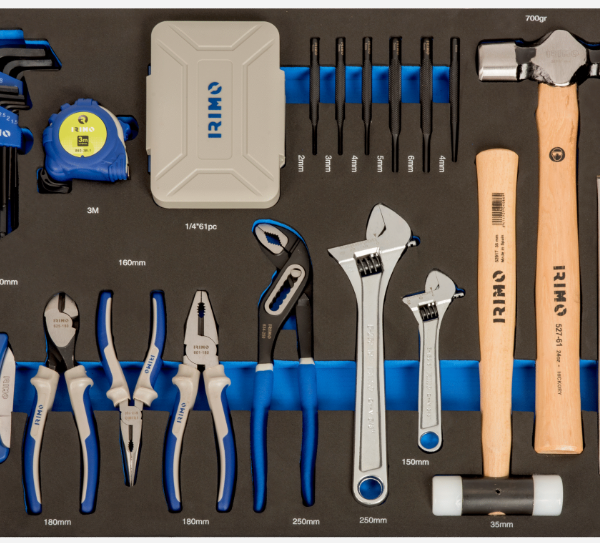 FOAM HERRAMIENTA DE GOLPEO Y CORTE, MEDICIÓN, ALICATES, PUNTAS 85 PIEZAS