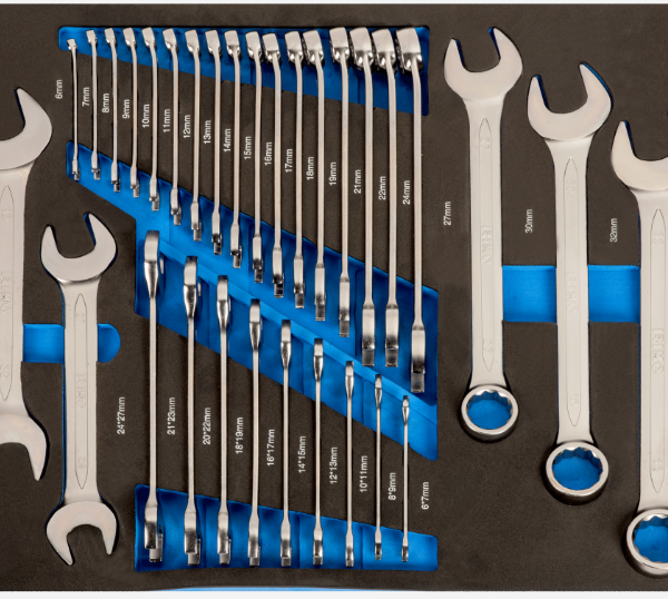 FOAM LLAVES COMBINADAS Y FIJAS 31 PIEZAS
