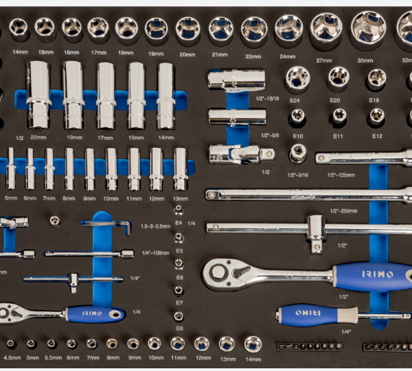 FOAM VASOS, ACCESORIOS Y PUNTAS 1/2" Y 1/4" 94 PIEZAS