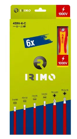 JUEGO 6 DESTORNILLADORES 1000V PLANAS PH