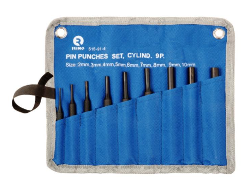 JUEGO 9 BOTADORES CILINDRICOS 2-10MM