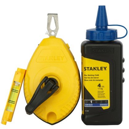 Tiralíneas STANLEY® 30m + Polvo + Nivel de Cordel